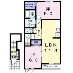 ファミーユ北丘の物件間取画像